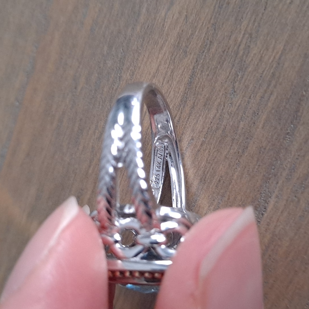 Sterling Silver Topaz Ring - image 7